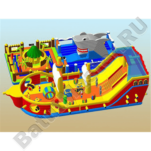 Коммерческий надувной батут "Остров сокровищ 2"