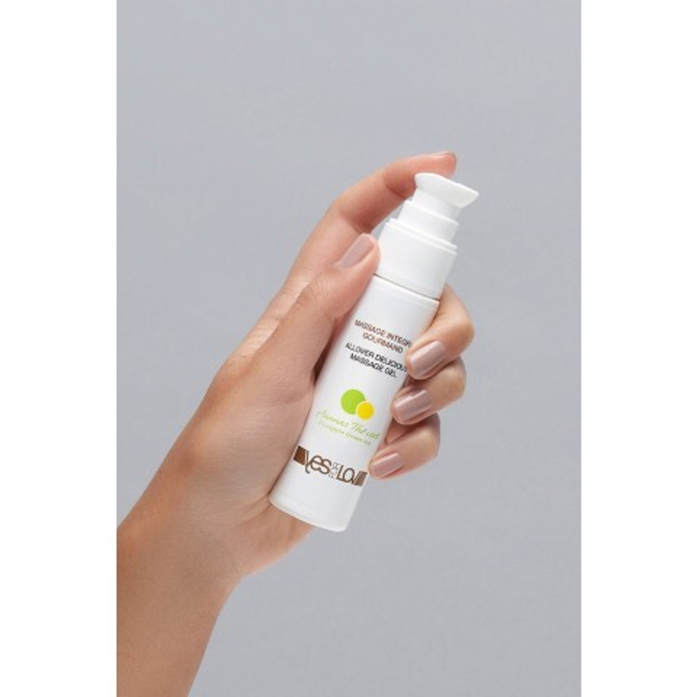 Массажный гель для тела YESforLOV "Ананас-зеленый чай" 50 мл.