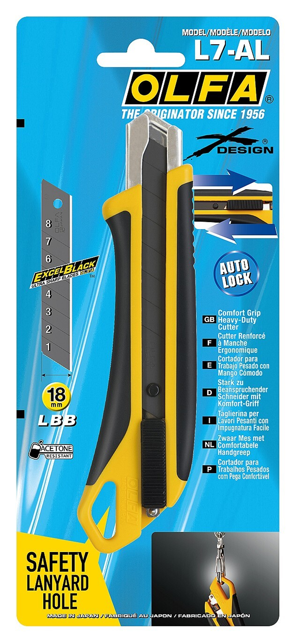 OLFA Autolock 18 мм, Нож (OL-L7-AL)