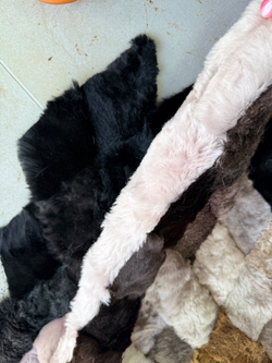 Меховой Коврик прикроватный накидка на кресло из овчины