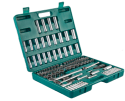 S05H48107S Набор инструмента универсальный 1/4", 3/8" и 1/2"DR, 107 предметов
