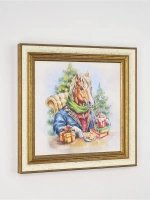 Набор из двух картин "Лошадь - символ 2026 года"