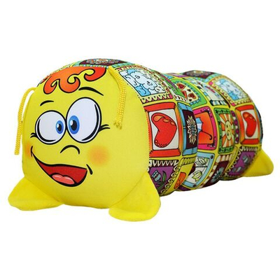 Подушка антистрессовая, 15х36 см, Гусеница Лола 02, Silvano, АБ000317