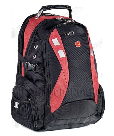 Рюкзак "Suissewin" 9371-04 (черн/красный)