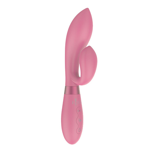 Розовый вибратор-кролик 21,5см Indeep Juna Pink