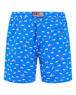 Шорты муж. MC Saint Barth RABBIT LOVER 17 синий кролики белый/розовый