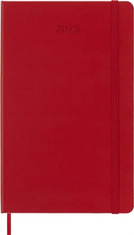 Ежедневник на 2025 год Moleskine Classic (DHF212DC3) 13х21см твердая обложка красный
