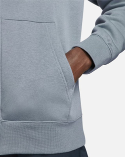 Мужская теннисная кофта Nike Swoosh M Club Hoodie FZ BB - ashen slate/ashen slate/white
