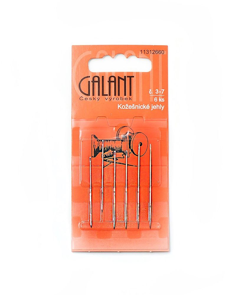 Набор ручных набор скорняжных игл "Galant" 11312660, №3-7, 6 игл