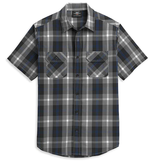 Рубашка Men's Block Letter Plaid Harley-Davidson