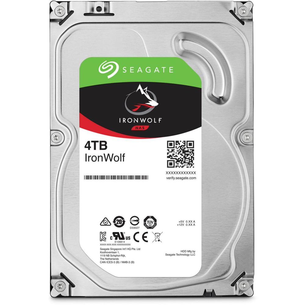 Жесткий диск Seagate IronWolf NAS HDD 3.5" SATA 4Tb, 5400 rpm, 256Mb buffer, 512e/4Kn