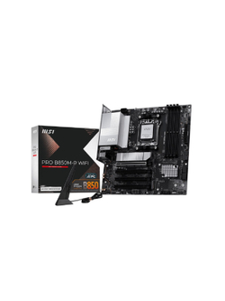 Материнская плата MSI PRO B850M-P WIFI SocketAM5 AMD B850 4xDDR5 mATX AC`97 8ch(7.1) 5Gigabit RAID+HDMI+DP