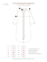 Утеплённый спальный мешок Mjölk Белочки