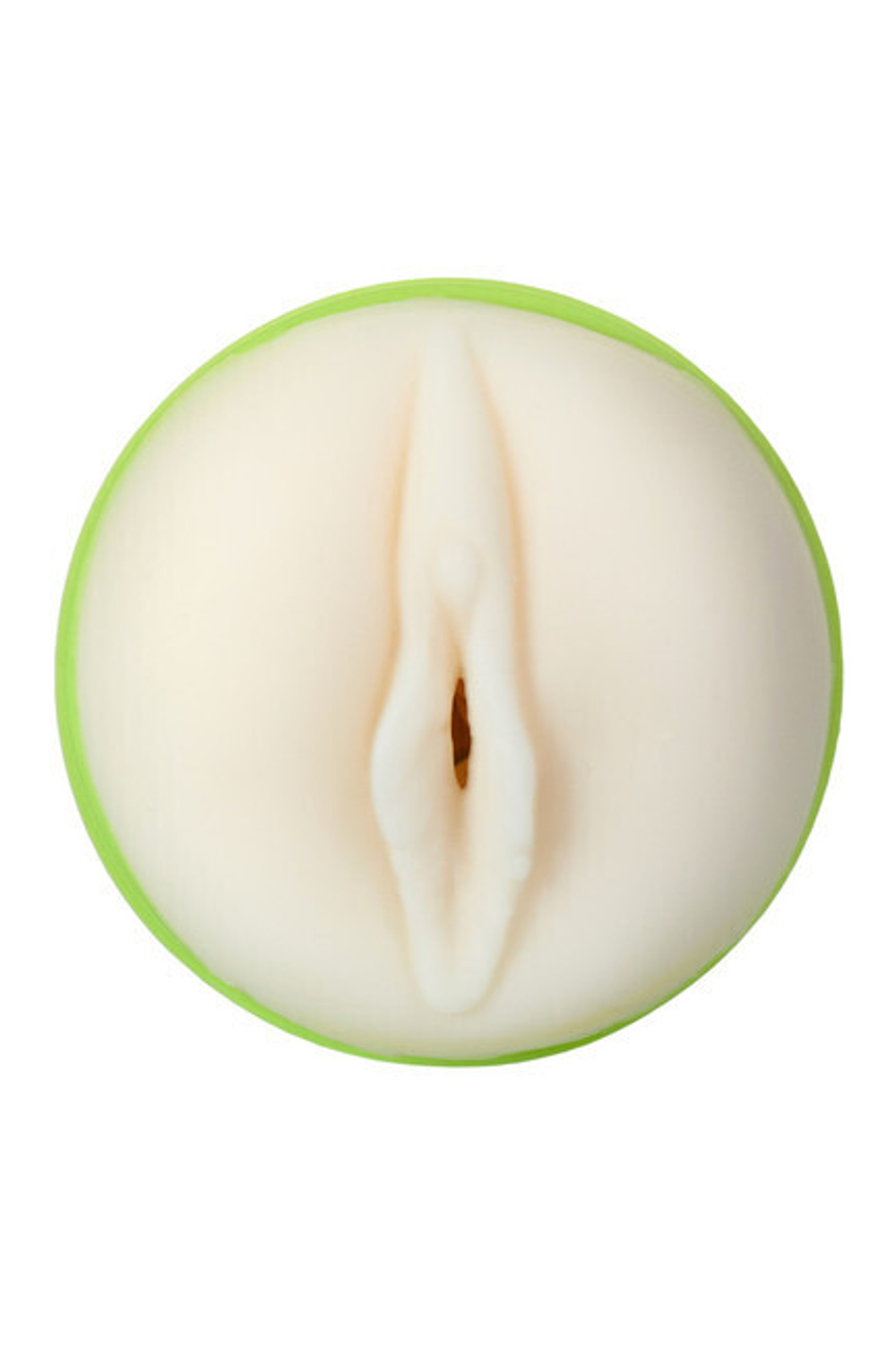 Небольшой мастурбатор-вагина в колбе A-Toys (Цвет: телесный, зеленый)