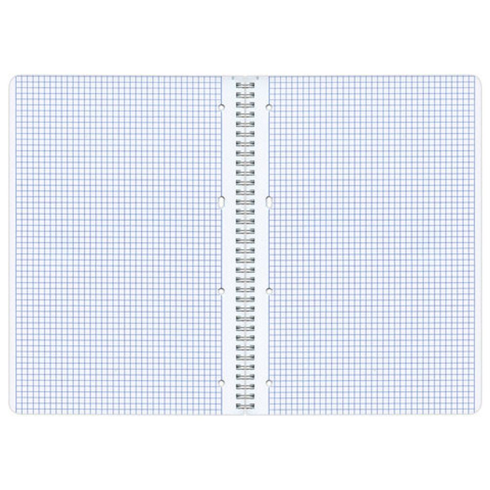 Тетрадь А4, 96 л., ОФИСМАГ, гребень, клетка, обложка картон, ОДНОТОННАЯ, 402794