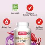 Jarrow Formulas, QH-Absorb + PQQ, 60 капсул