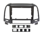 Комплект рамки с разъёмами 9" Hyundai Santa Fe 2006-2012 black - Car-Smart 7113B