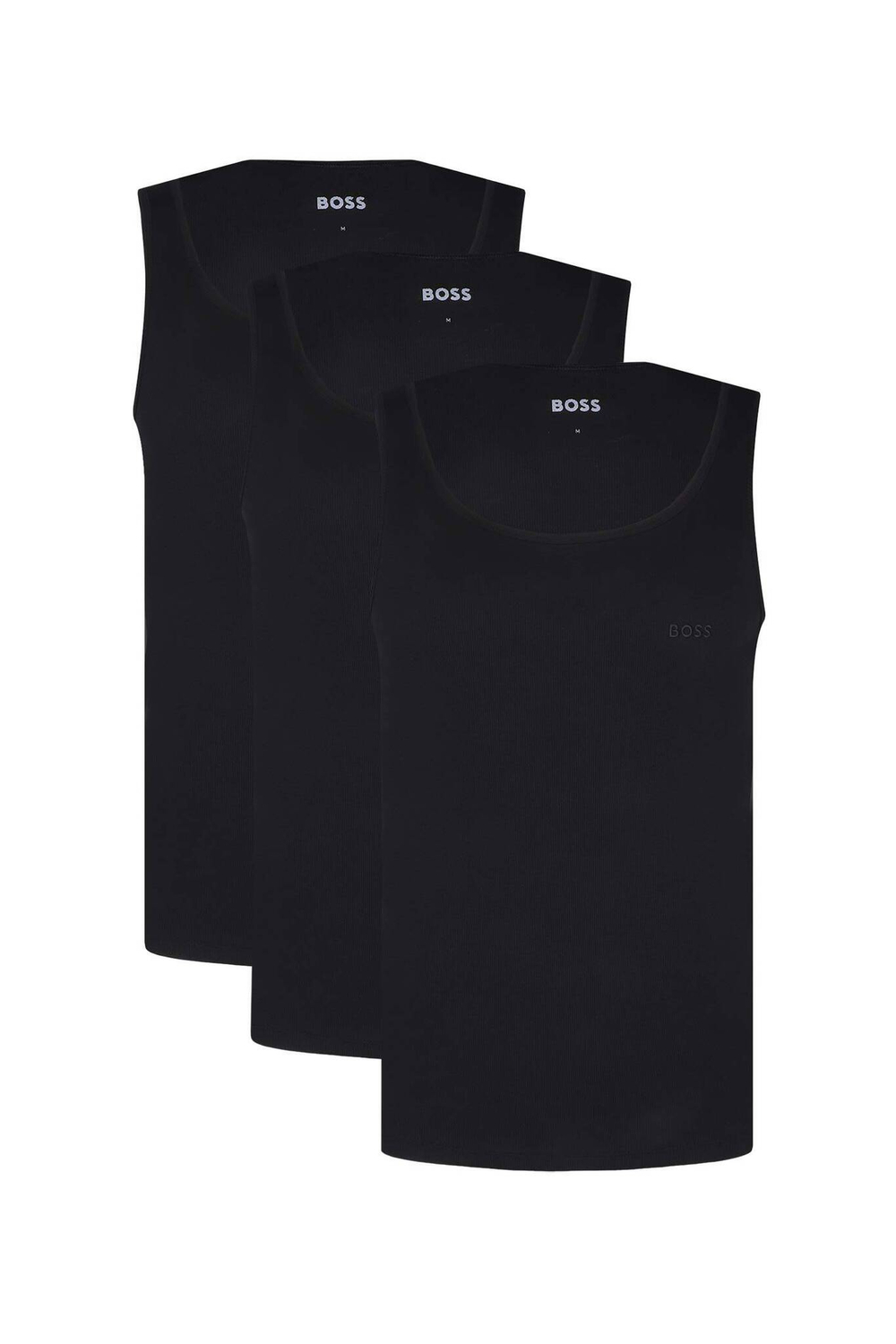 майка 3 шт. RibClassic Boss Bodywear - черный(50542132)