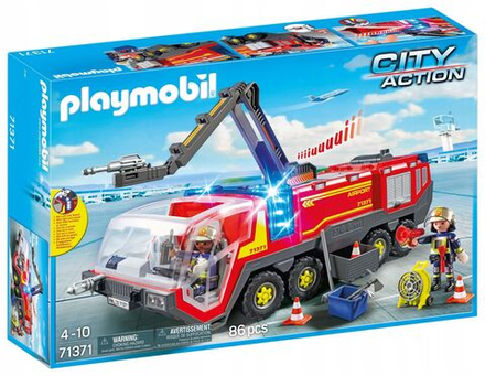 Конструктор Playmobil City Action - Пожарная машина для аэропорта со светом и звуком - Плеймобиль Сити 71371