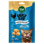 Лакомство для кошек "Мини-роллы с начинкой из курицы с тунцом", 40г, серия SNACK BAR, Triol