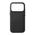 Кожаный чехол MagSafe с картхолдером Mujjo Full Leather Wallet Case для iPhone 17 Pro Чехол из натуральной телячьей велюровой цельнозерновой кожи с мелкозернистой фактурой и сенсорной накладкой для Контроллера камеры. Есть встроенный картхолдер — вмещает