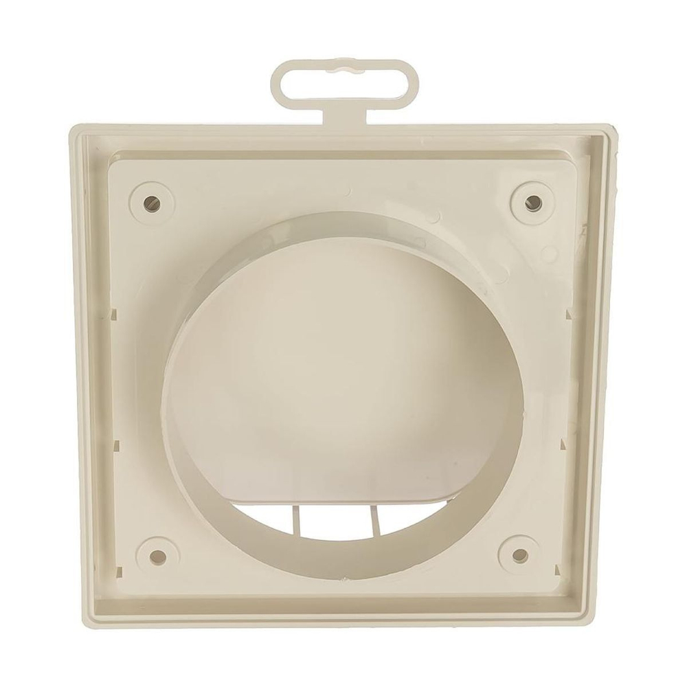 Выход вентиляционный пластик, d100х150х150 мм, с обратным клапаном, сл кость, Эра, 1515К10ФВ Ivory