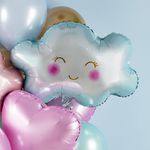 Шар (28''/71 см) Фигура, Маленькое облако, Голубой, 1 шт. в уп.