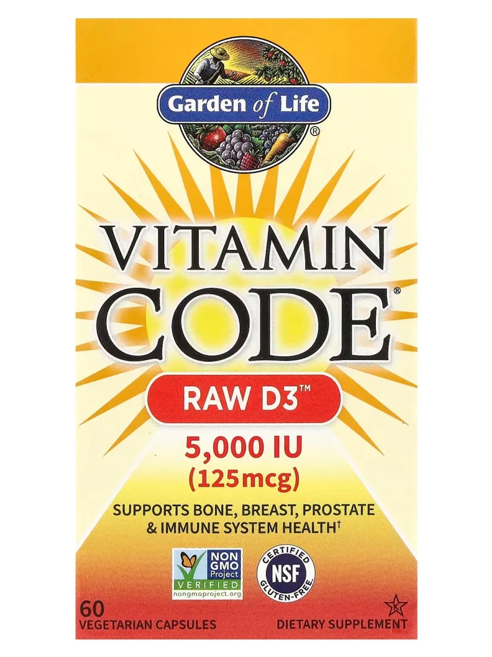 Vitamin Code Витамин Д3 5000 60 капсул