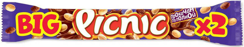Пикник Биг Батончик с Арахисом и Изюмом 76гр