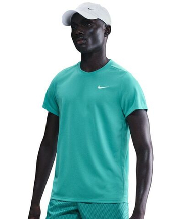 Мужская теннисная футболка Nike Court Victory - washed teal/white