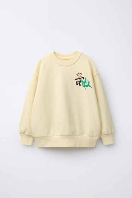 ZARA ТОЛСТОВКА PAUL FRANK™, ВАНИЛЬНЫЙ