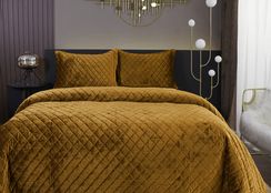 Натаниэль (горчичный) Покрывало 160х220