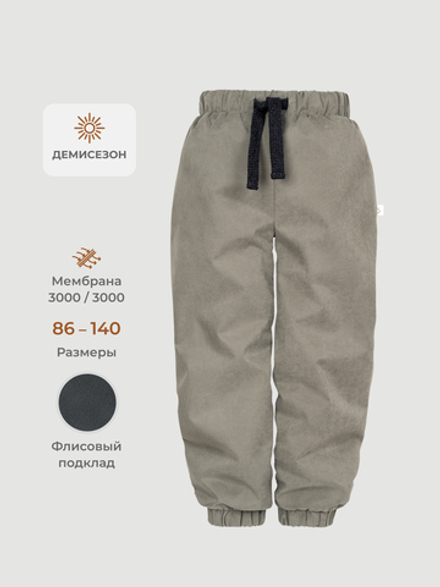 Брюки демисезонные на флисе Mjölk Fossil