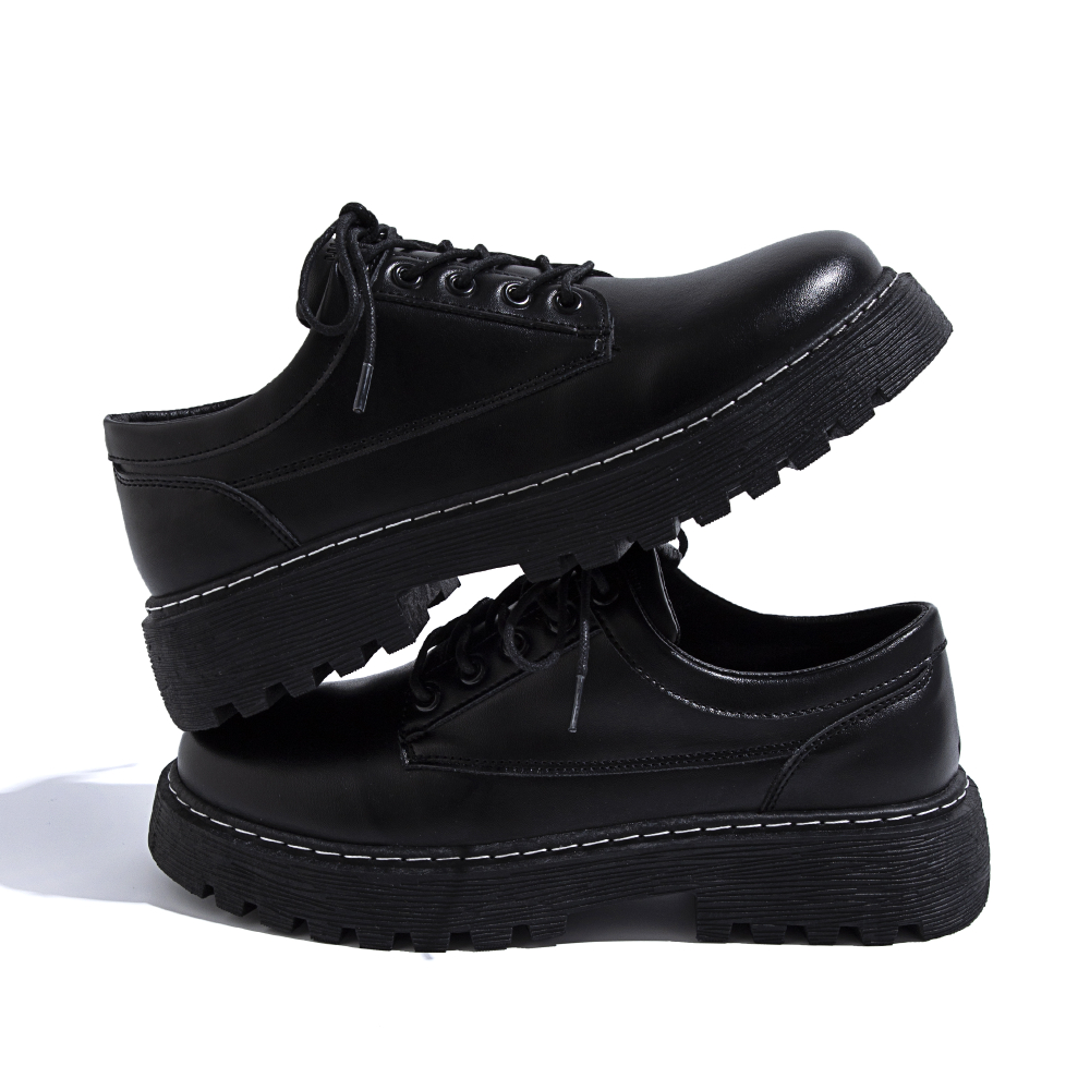 HUANQIU Men"s Casual Shoes Men"s Black