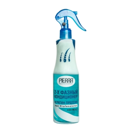 PIERRA 2-фазный кондиционер для волос кератин-протеин Keratin Protein Conditioner, 400 мл