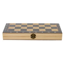 GAEM Игра настольная 3 в 1 (шахматы, шашки, нарды), L24 W12 H3 см