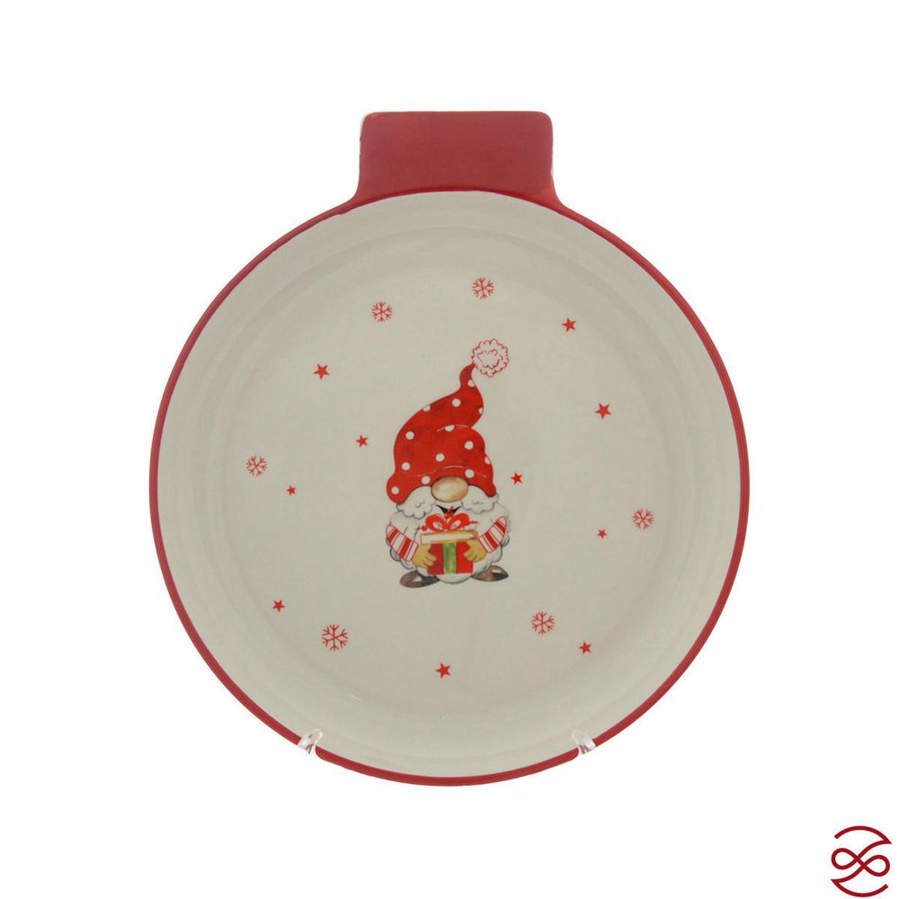 Блюдо сервировочное ёлочная игрушка Repast Гномы 26*23*3 см