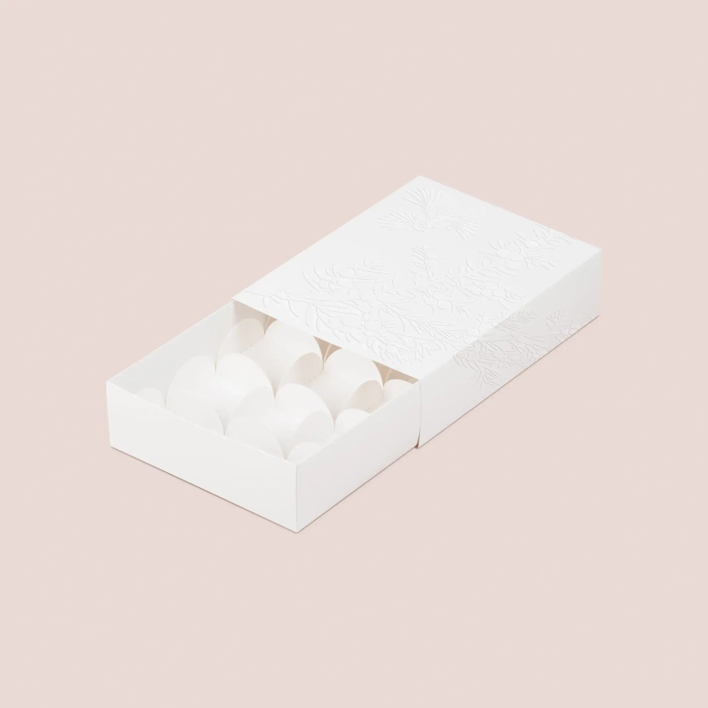 Коробка-пенал с тиснением для 12 моти 227*169*55 мм