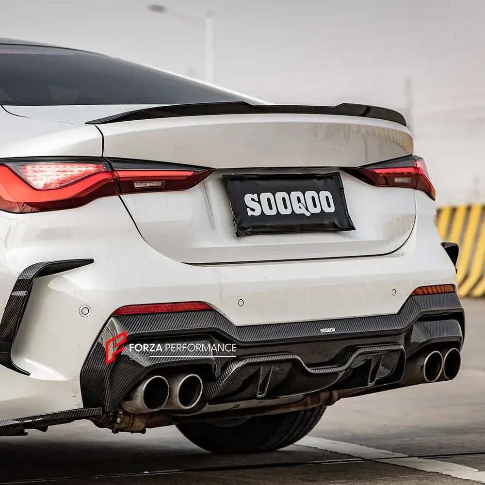 Карбоновый диффузор заднего бампера для BMW 4 серии G22 G23 2020+ БМВ