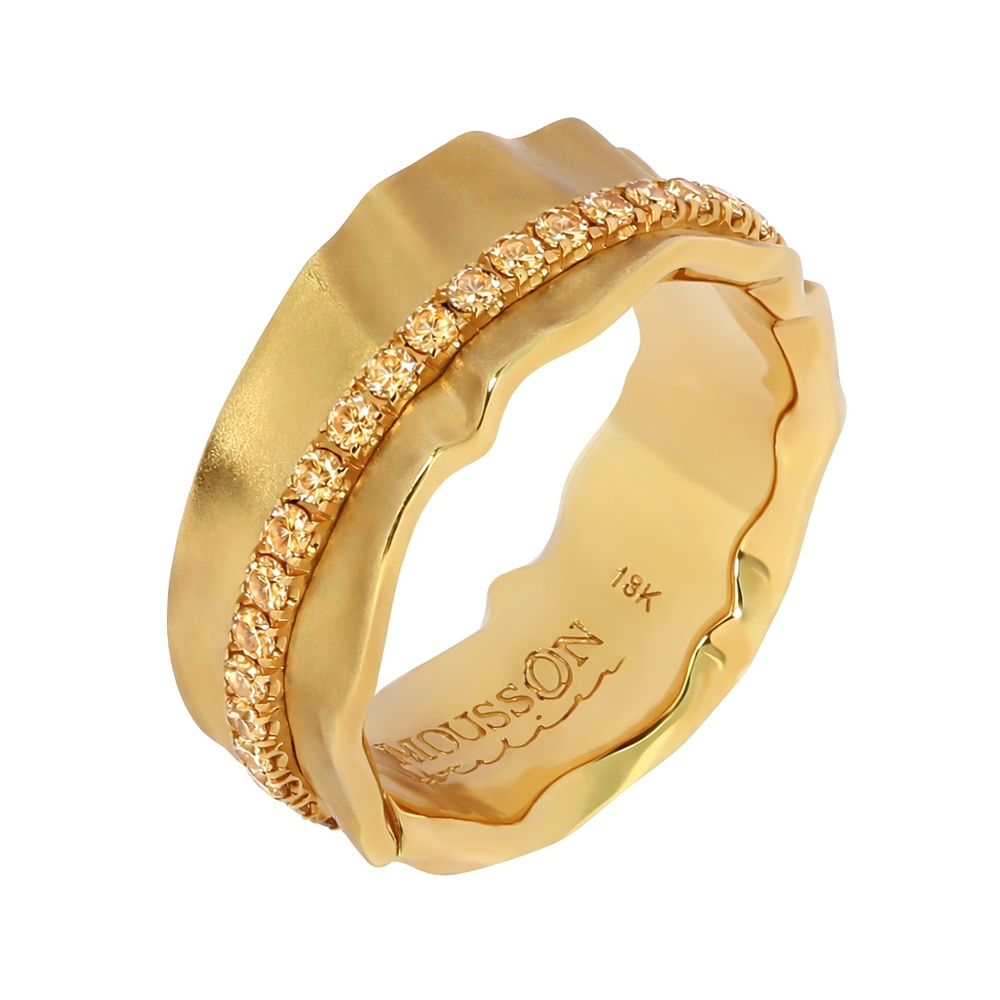 Кольцо с Бриллиантами Шампань, R0002-0/35