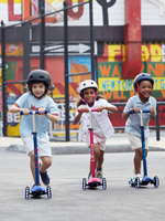 Самокат Maxi Micro Deluxe Розовый LED Дисконт