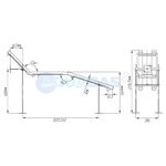 ЛА.02.0/1 Лежак аэромассажный AISI-316