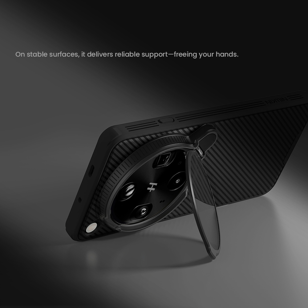 Чехол черный с MagSafe для смартфона OPPO Find X9 Ultra, серия CamShield Prop Magnetic (версия с прозрачной крышкой объектива) от Nillkin