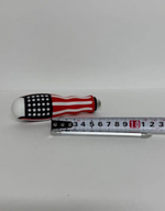 Отвертка двухсторонняя, магнитный наконечник, длина 19 см, эргономичная рукоятка 11 см, Американский флаг (1 шт.) -