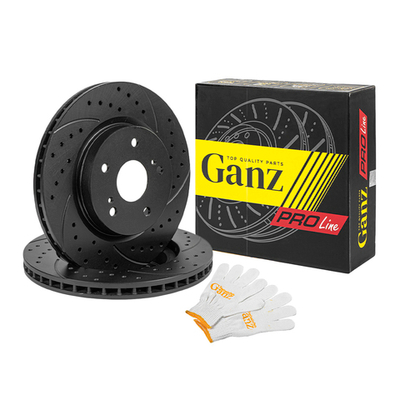 Диск тормозной GANZ передний перфорированный PRO-Line с покрытием (комплект - 2 шт) SUZUKI Grand Vitara Арт.: GIJ06078S