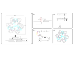 Ambrella Потолочный светодиодный светильник с пультом Original FA513
