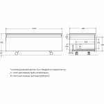 Нижняя тумба Cezares SLIDER-1000-1C-PI-NF-P черный фьюжн