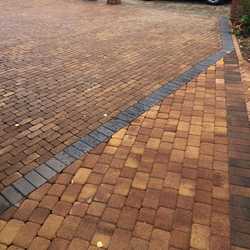 Тротуарная плитка Арена - Листопад гранит Осень, комплект из 2 видов плит