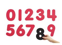 Цифры Магнитные мягкие  "0-9" (15см., 10 шт.)