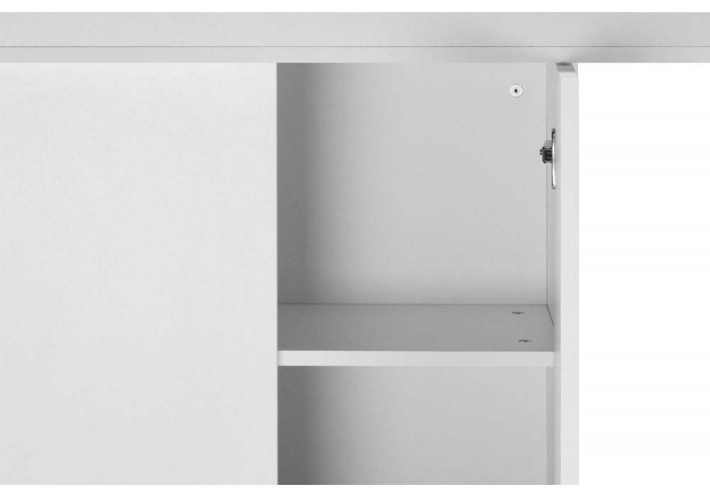 Стол деревянный Woodville Carla белый, крафт золотой